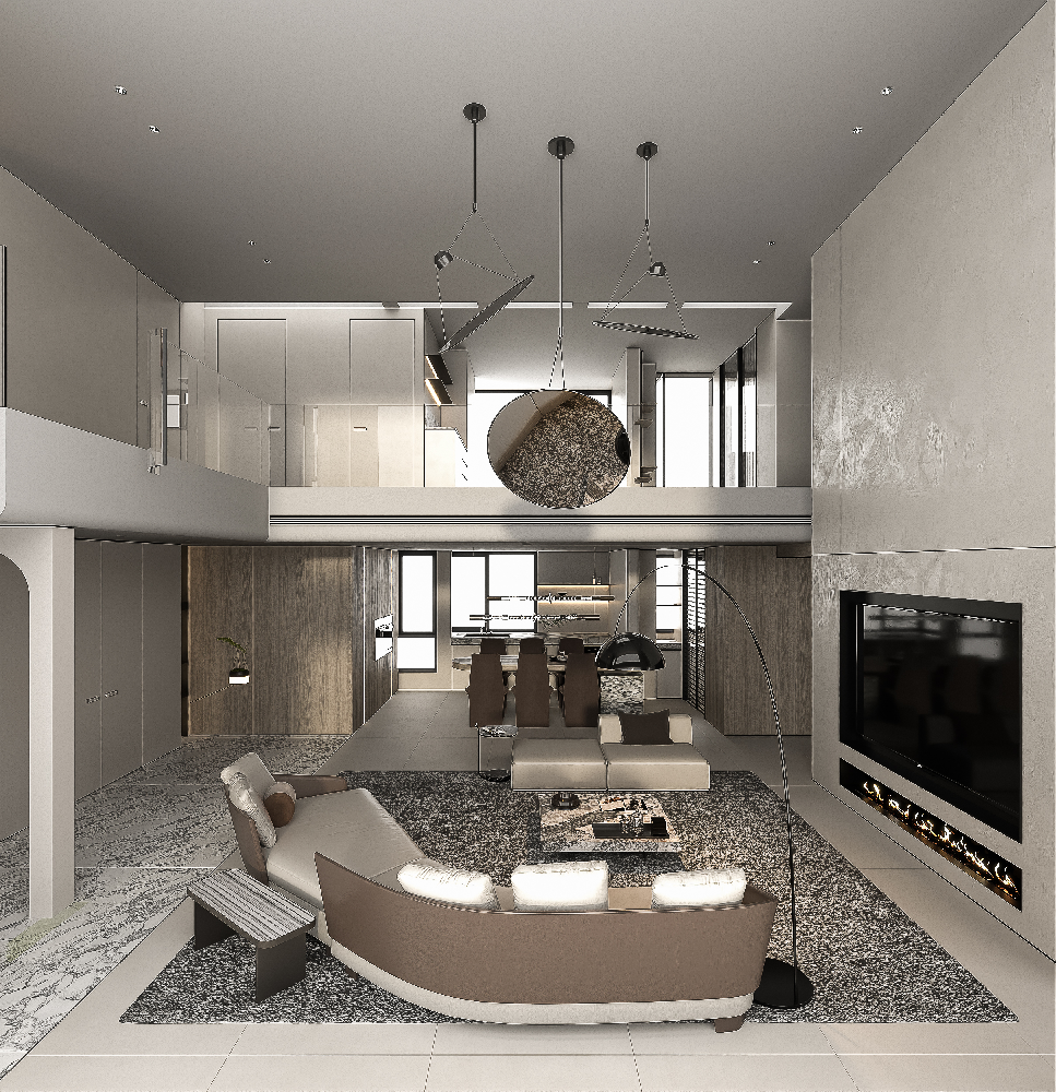Italian Villa Living Room