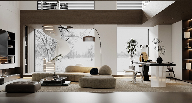 Modern Villa Living Room