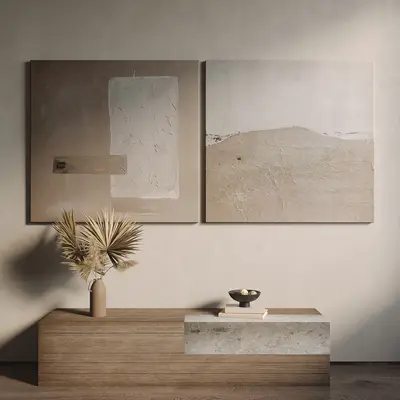 Minimalist Abstract Wall Art 3d model