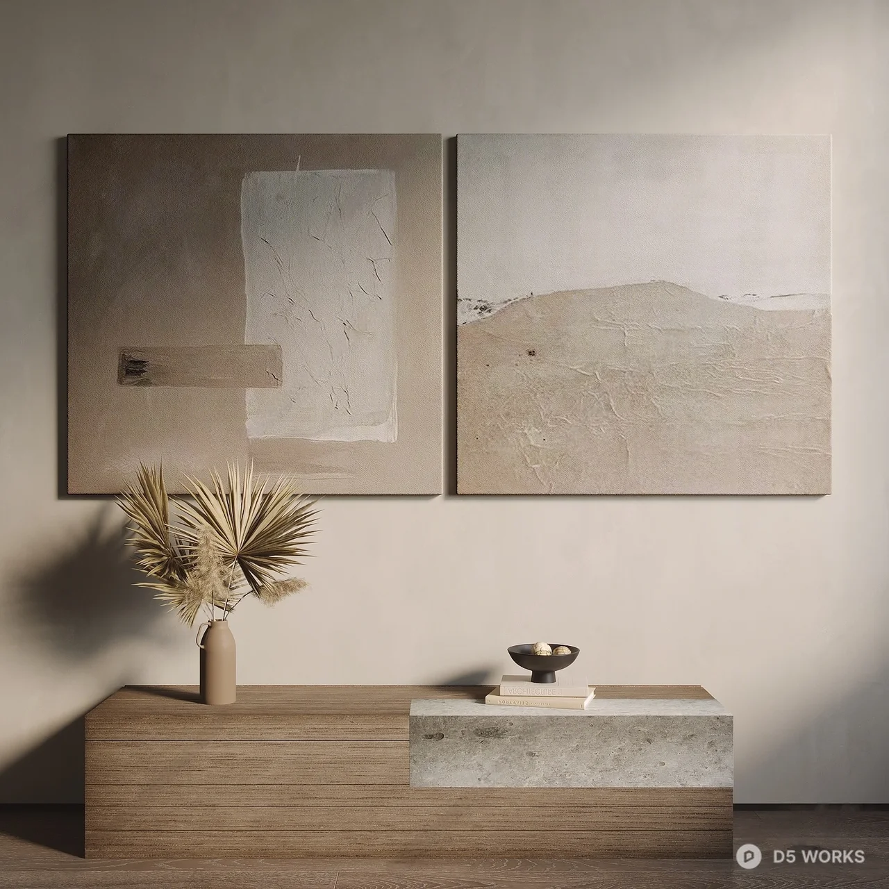 Minimalist Abstract Wall Art 3d model - Image 1