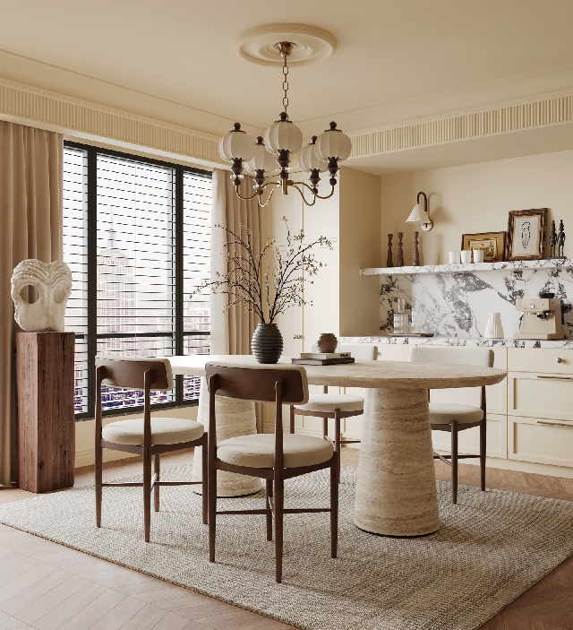 Creamy Dining Room (Home)