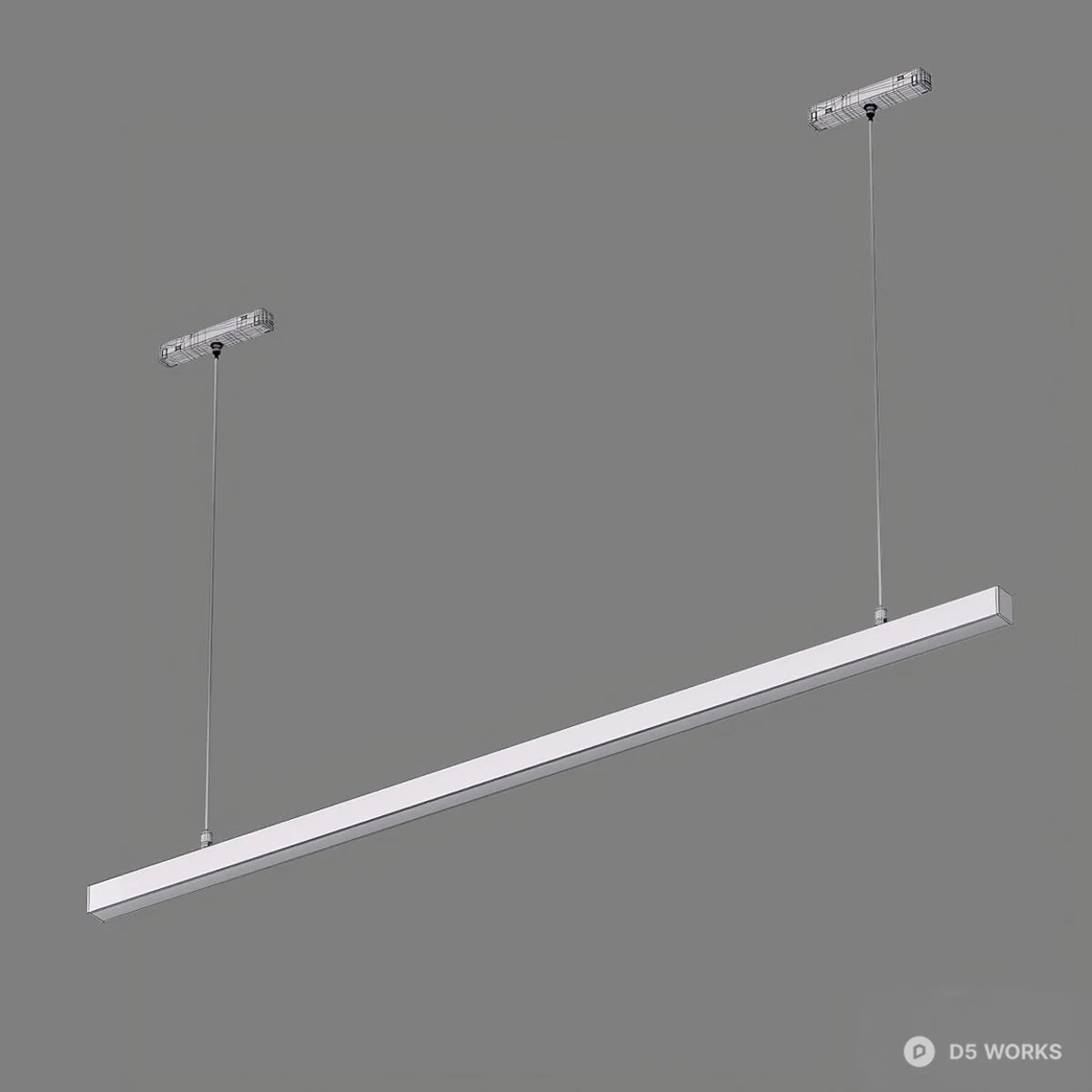 Linear Suspension Light 3d model thumbnail 2