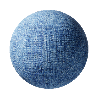 Cotton and Linen Blue Denim