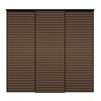 Brown Horizontal Blinds 3d model
