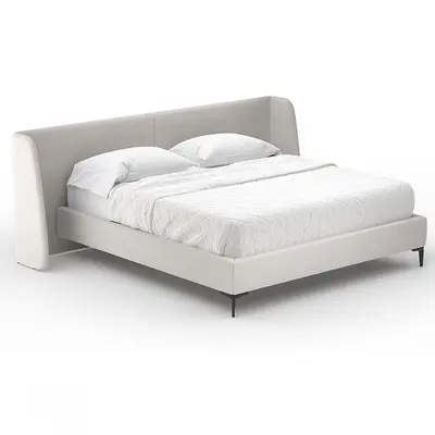 Modern Upholstered Double Bed 3d model