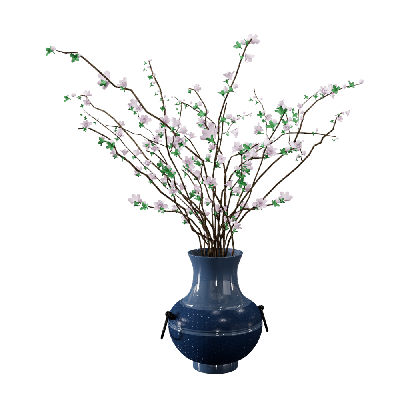 Floral Vase Design Blue ceramic vases of modern