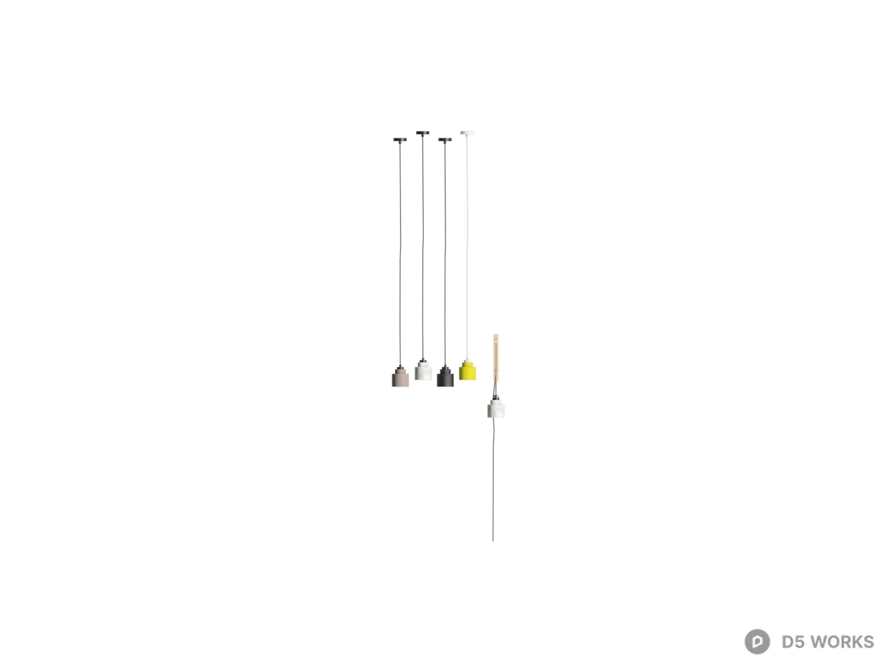 Minimalist Floor Lamp 3d model thumbnail 2