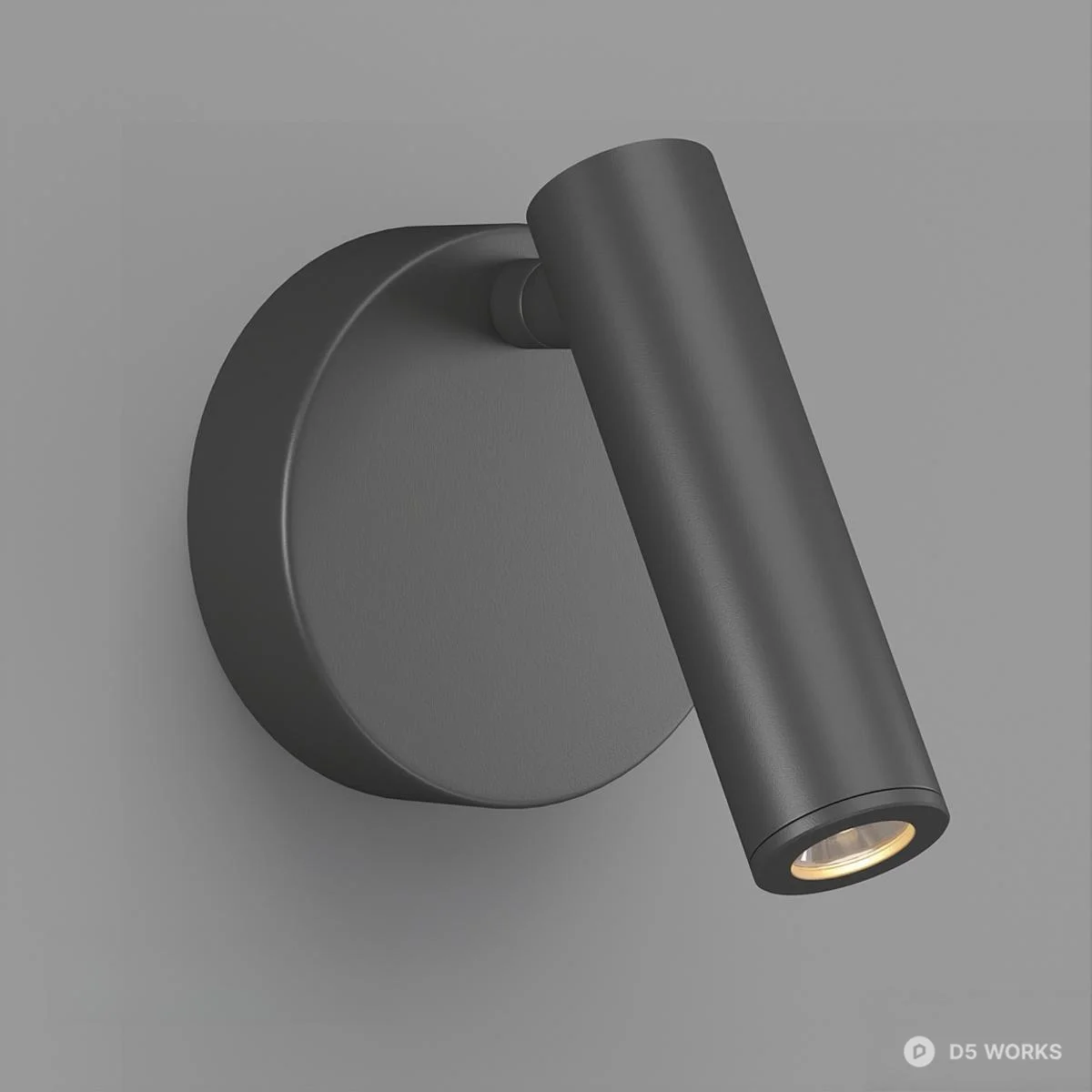 Brushed Brass Adjustable Wall Lamp 3d model thumbnail 4