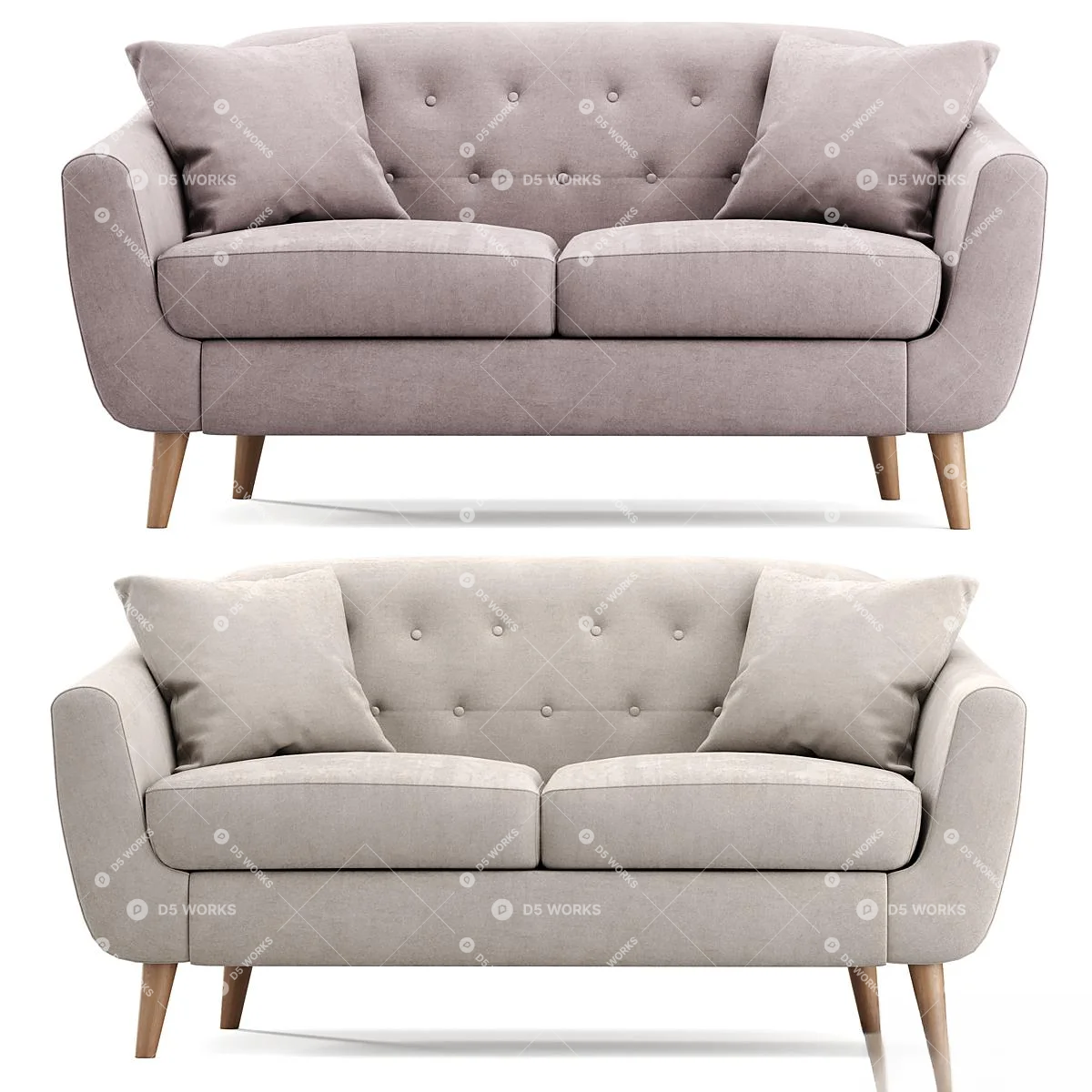 Two Way Sofa Modern Two-seater Sofa