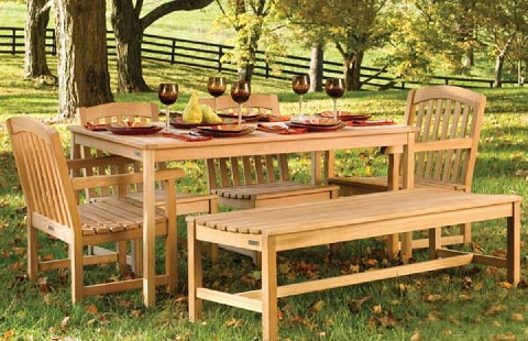 Modern Outdoor Table & Chairs Set