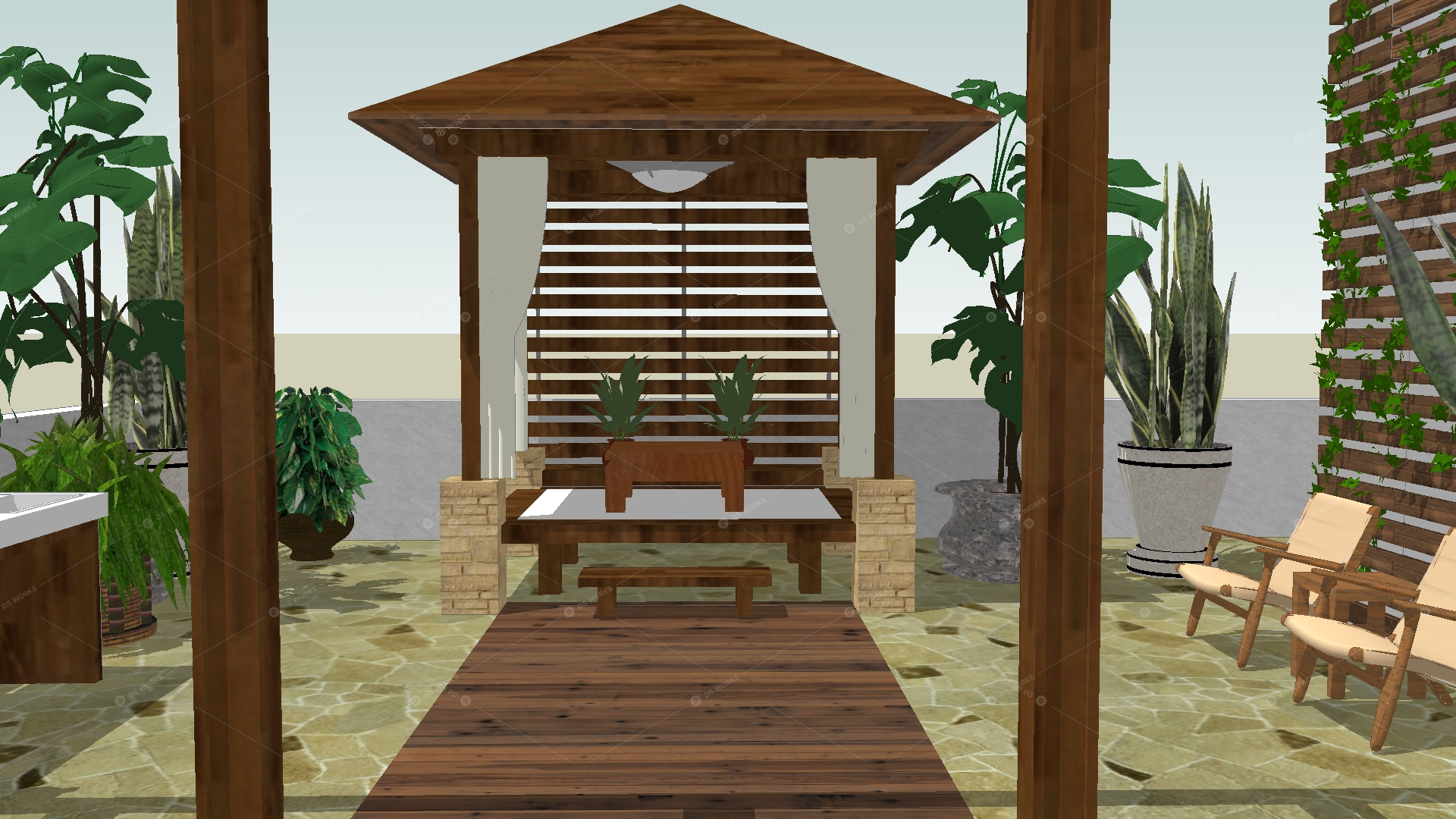 Gardens & Balconies 3D Models 3