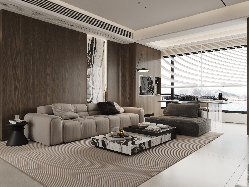 Contemporary Living & Dining Room