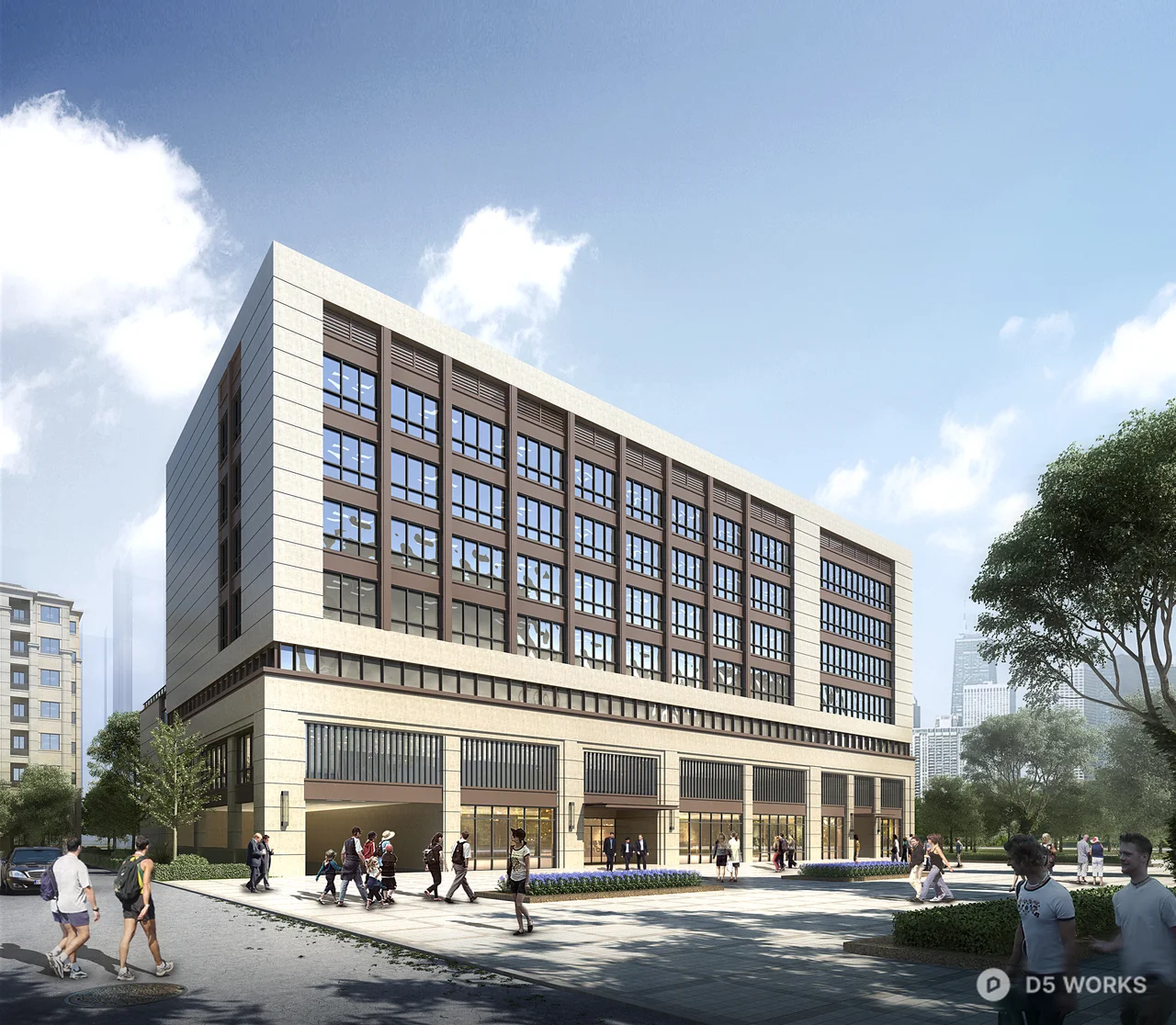 Modern Hospital Building 3d model thumbnail 2