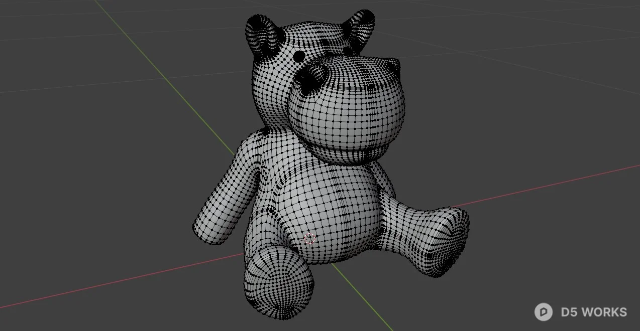 Purple Fabric Hippo Plush Toy 3d model thumbnail 5