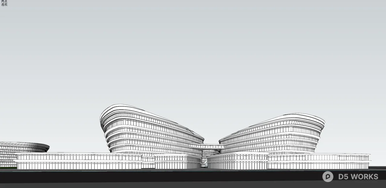 Modern Corporate Office Building 3d model thumbnail 8