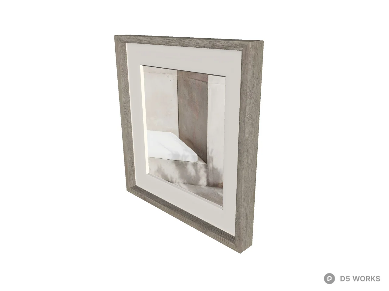 Minimalist Abstract Architectural Framed Art 3d model thumbnail 2