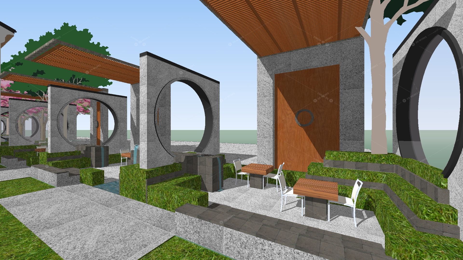 Courtyard Landscape 3D Models
