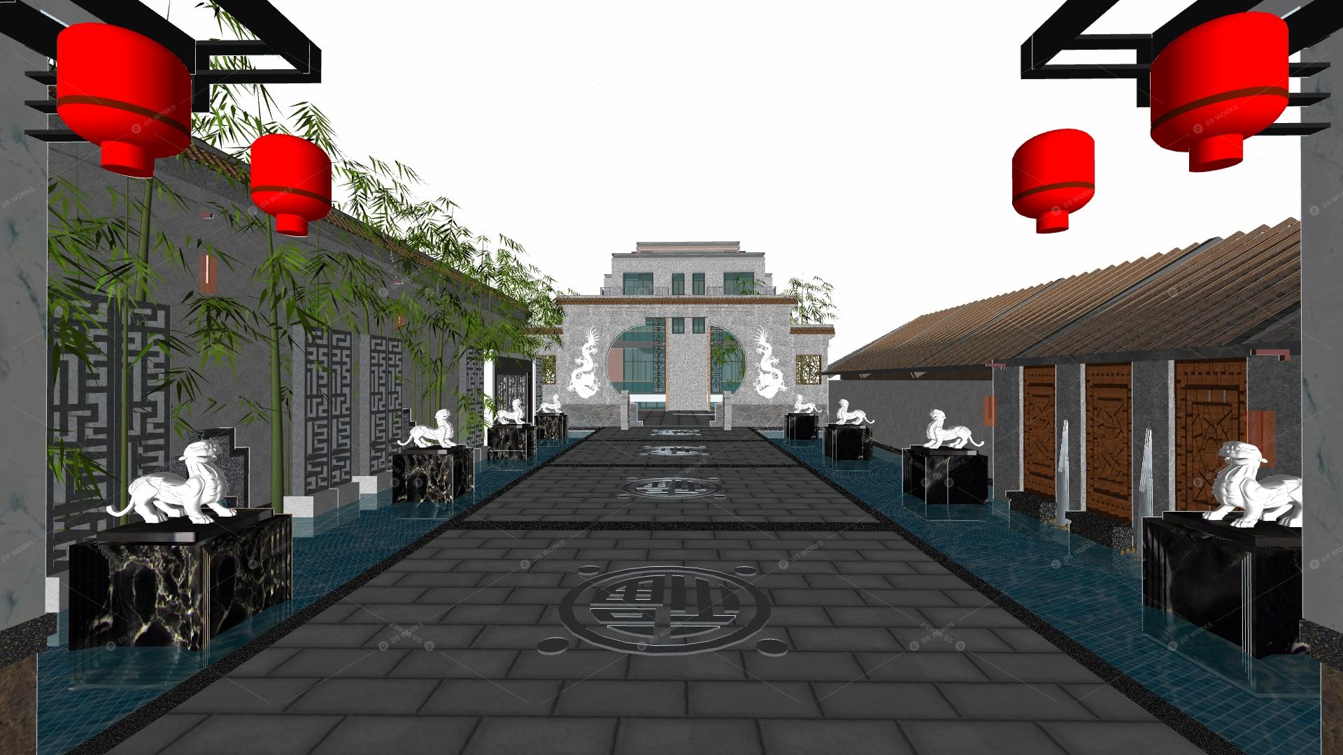 Courtyard Landscape 3D Models