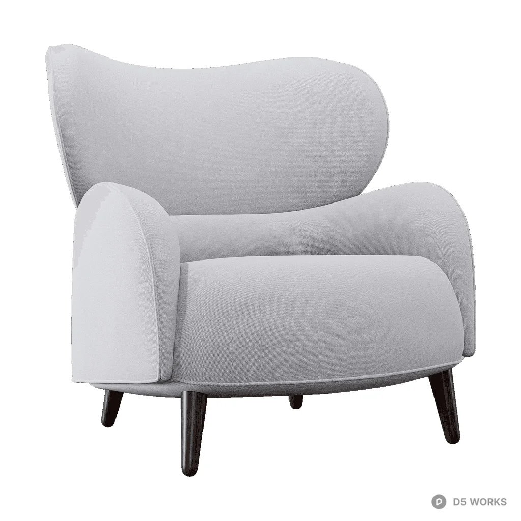 Blossom Armchair 3d model - Image 1