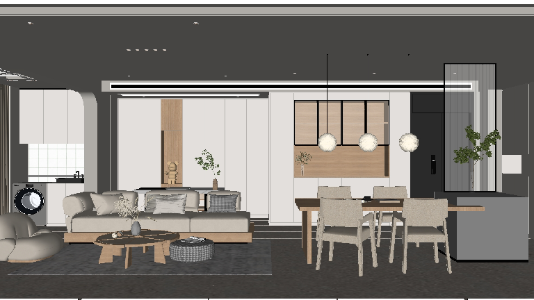 Japanese Living & Dining Room
