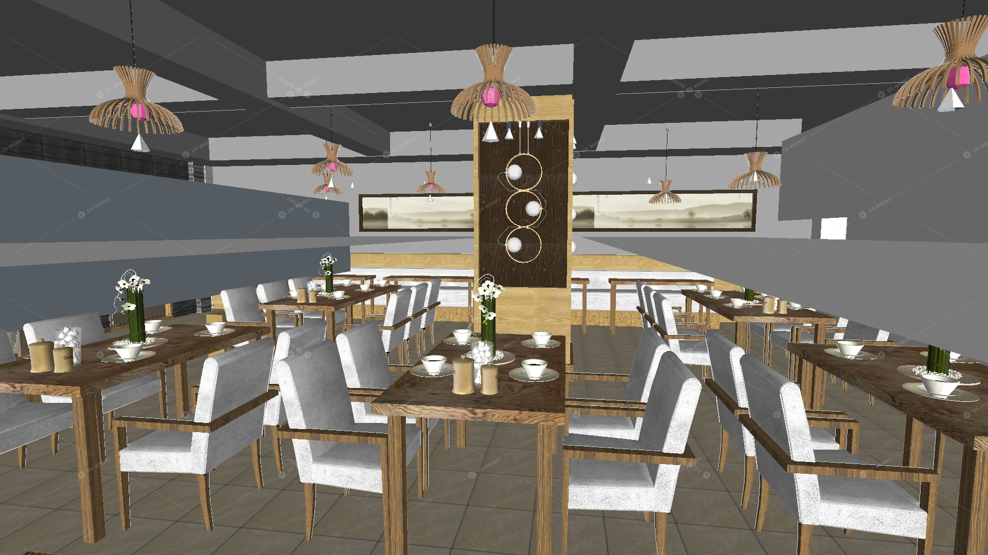 Restaurant Spaces 3D Models