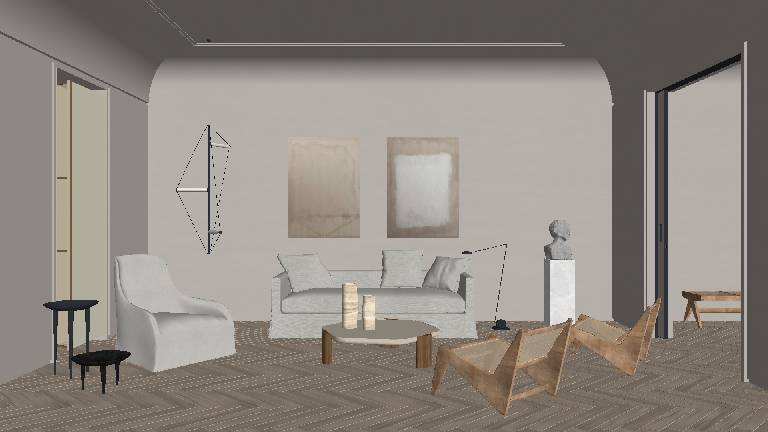 Modern Sofa & Side Table Set