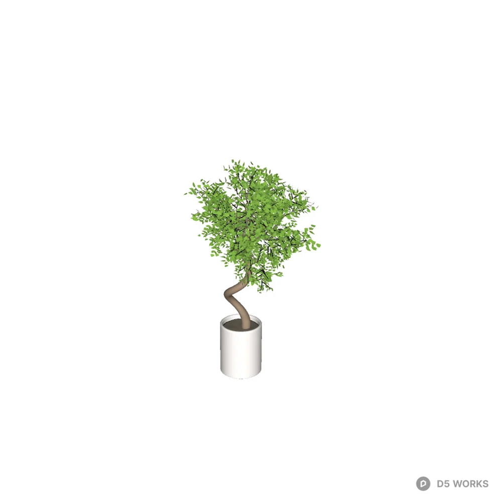 Modern Potted Plant 3d model - Image 1