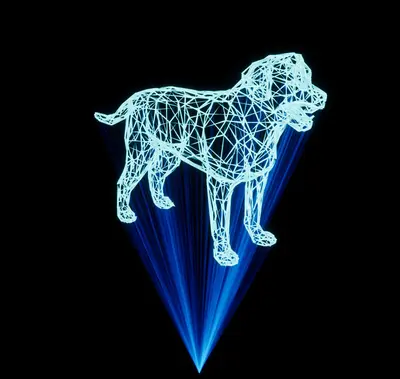 Holographic Animal Projection 04 3d model