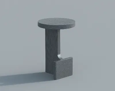 Minimalist Side Table 3d model