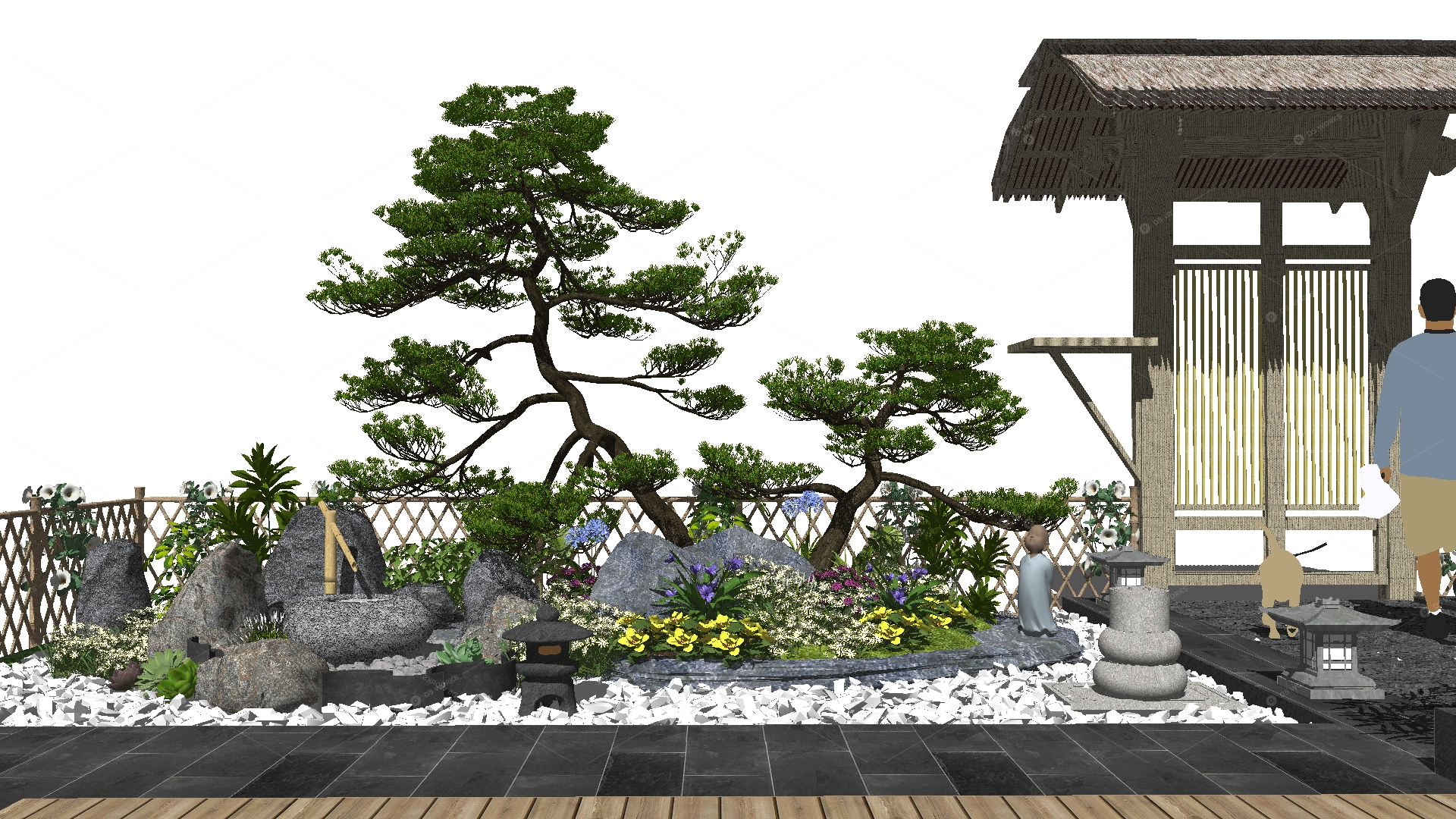 Courtyard Landscape 3D Models 2