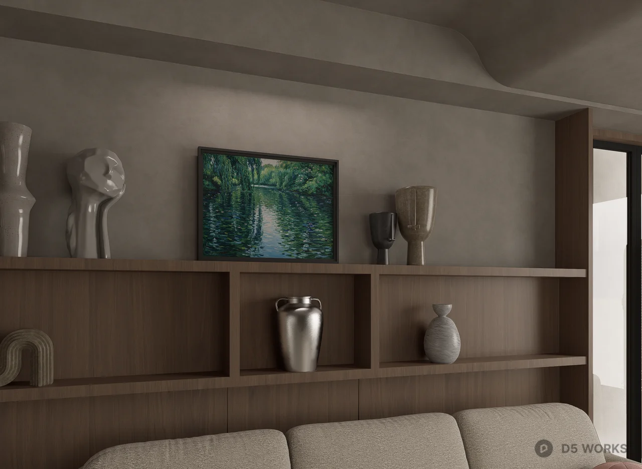 Artistic Botanical And Landscape Framed Wall Art Set 3d model thumbnail 3