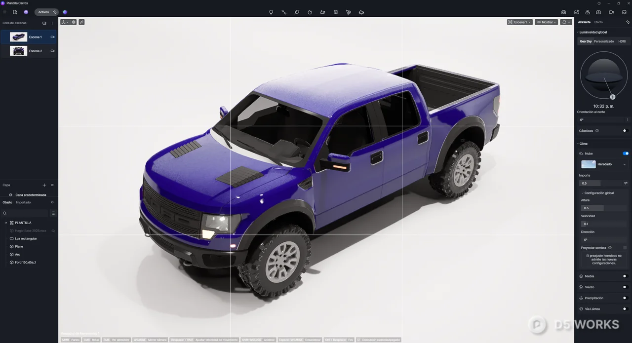 Car -pickup truck 3d model thumbnail 3