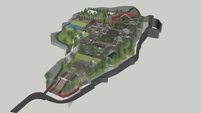 Chinese Temple Building