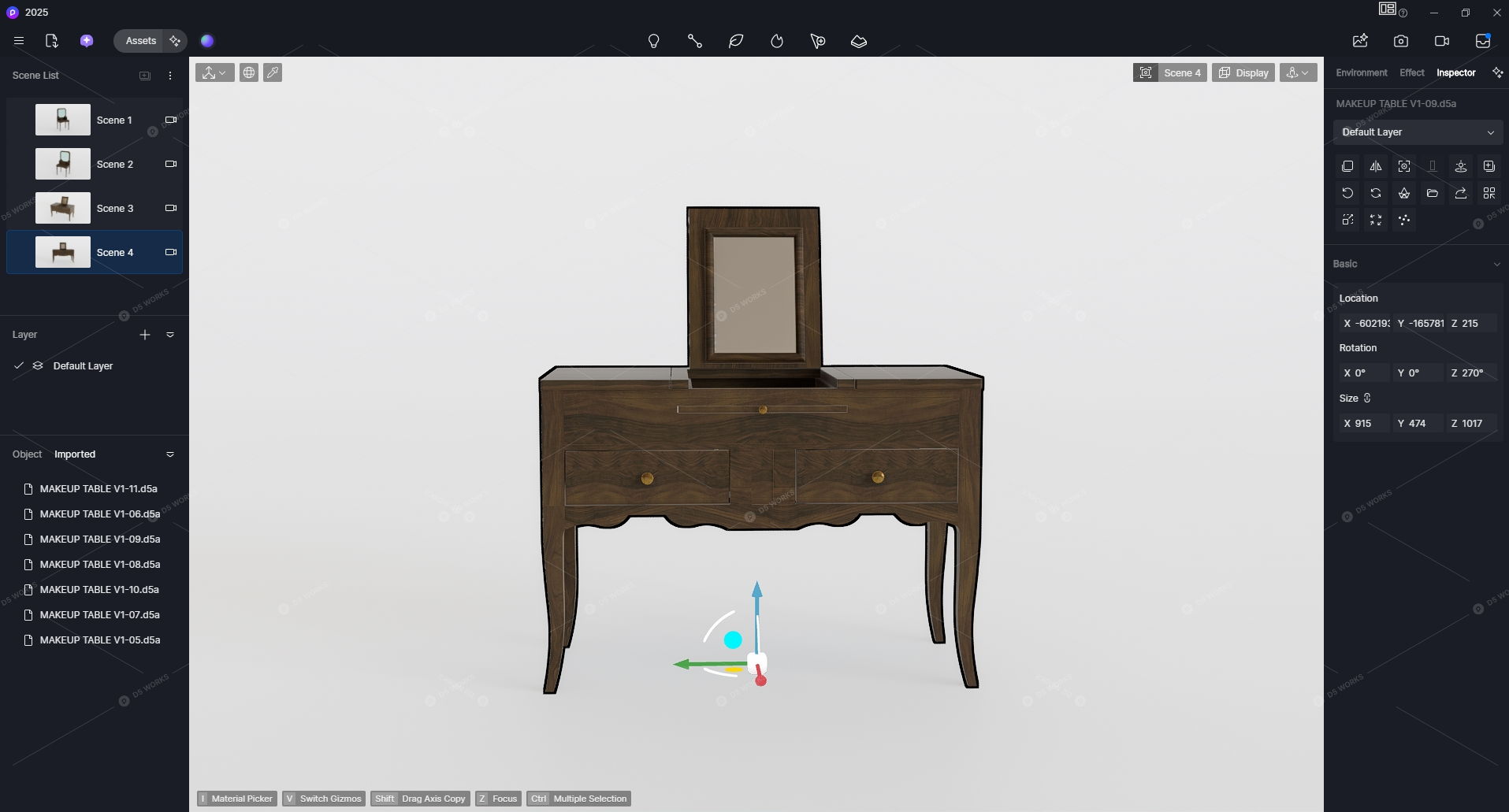 Tables/Side Tables 3D Models 3