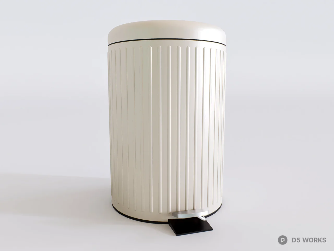 Modern Interior Waste Bin Collection 3d model thumbnail 6