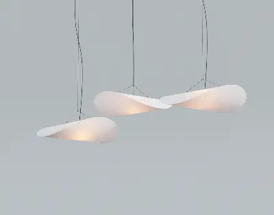 Organic Form Pendant Light 3d model