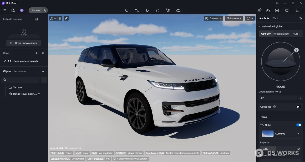 Modern Luxury White SUV 3d model thumbnail 2