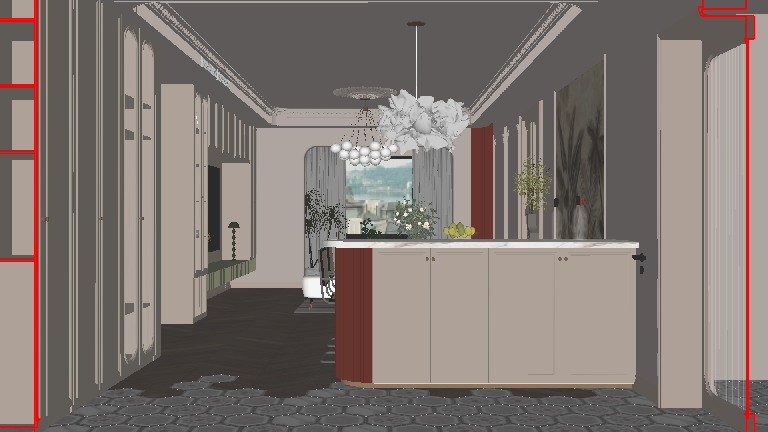 Traditional Living & Dining Room