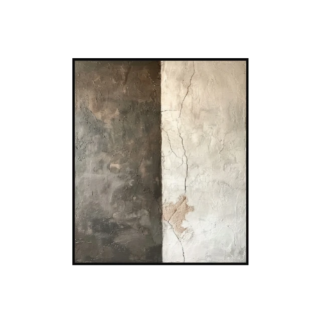Minimalist Abstract Textured Plaster Wall Art 3d model