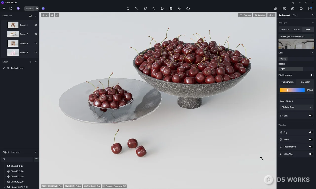 Cherry Fruit Display 3d model thumbnail 2