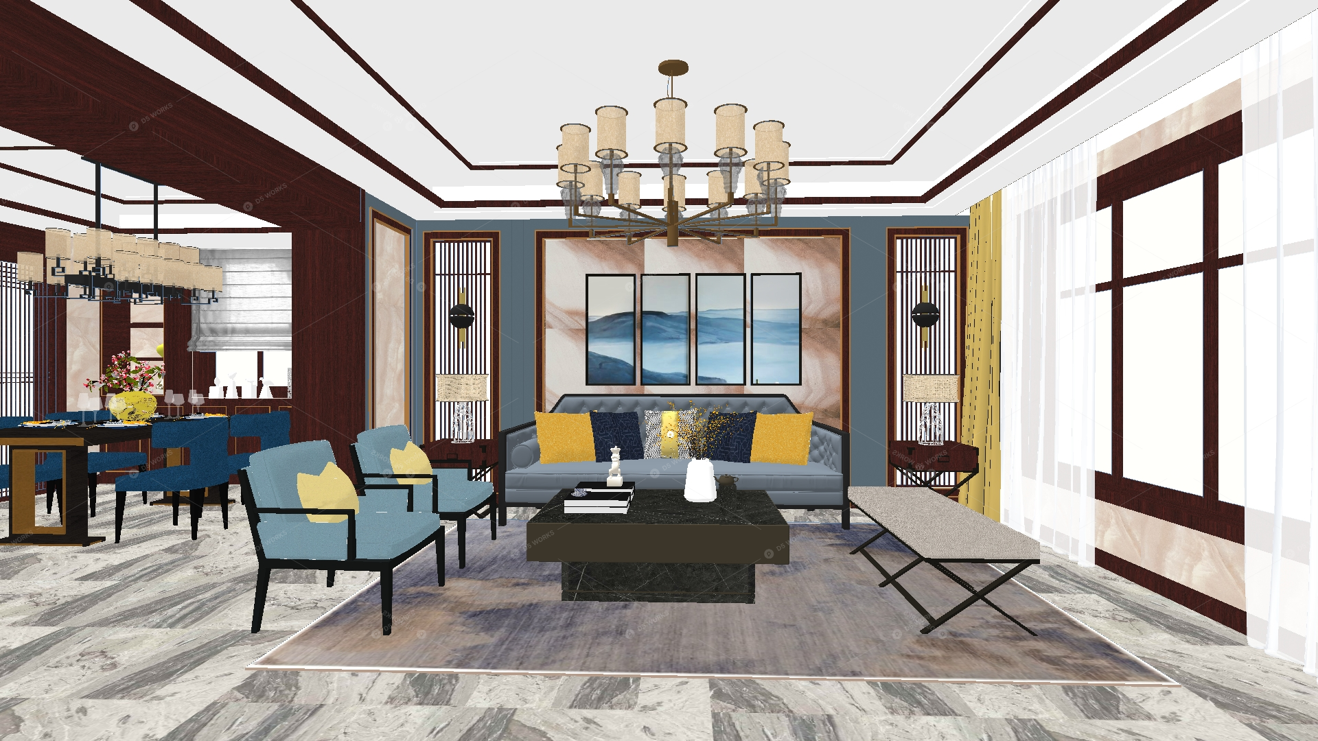 Living Rooms 3D Models