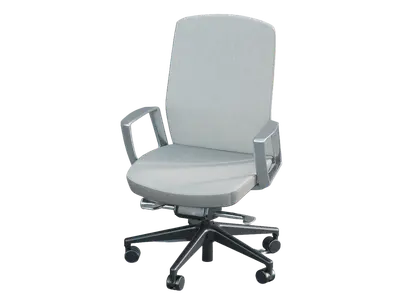 Modern Office Chair With Armrests 3d model
