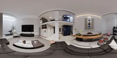 Modern Living & Dining Room
