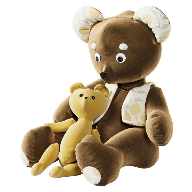 Toy bear with a baby bear 3d model