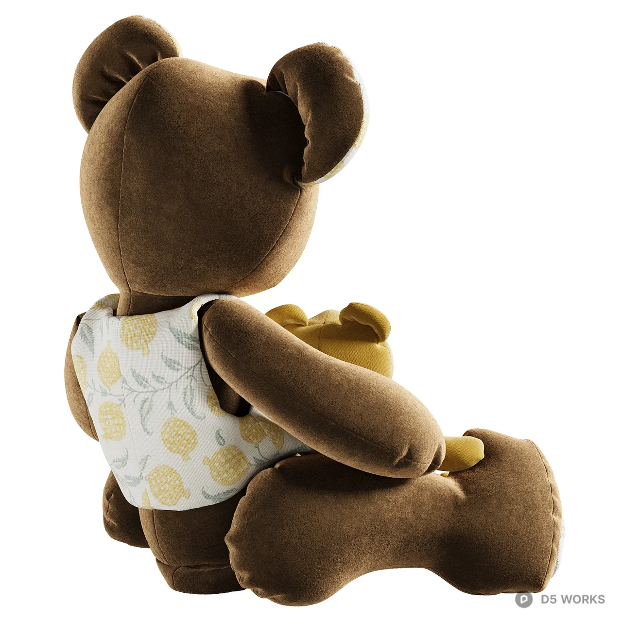 Toy bear with a baby bear 3d model thumbnail 3