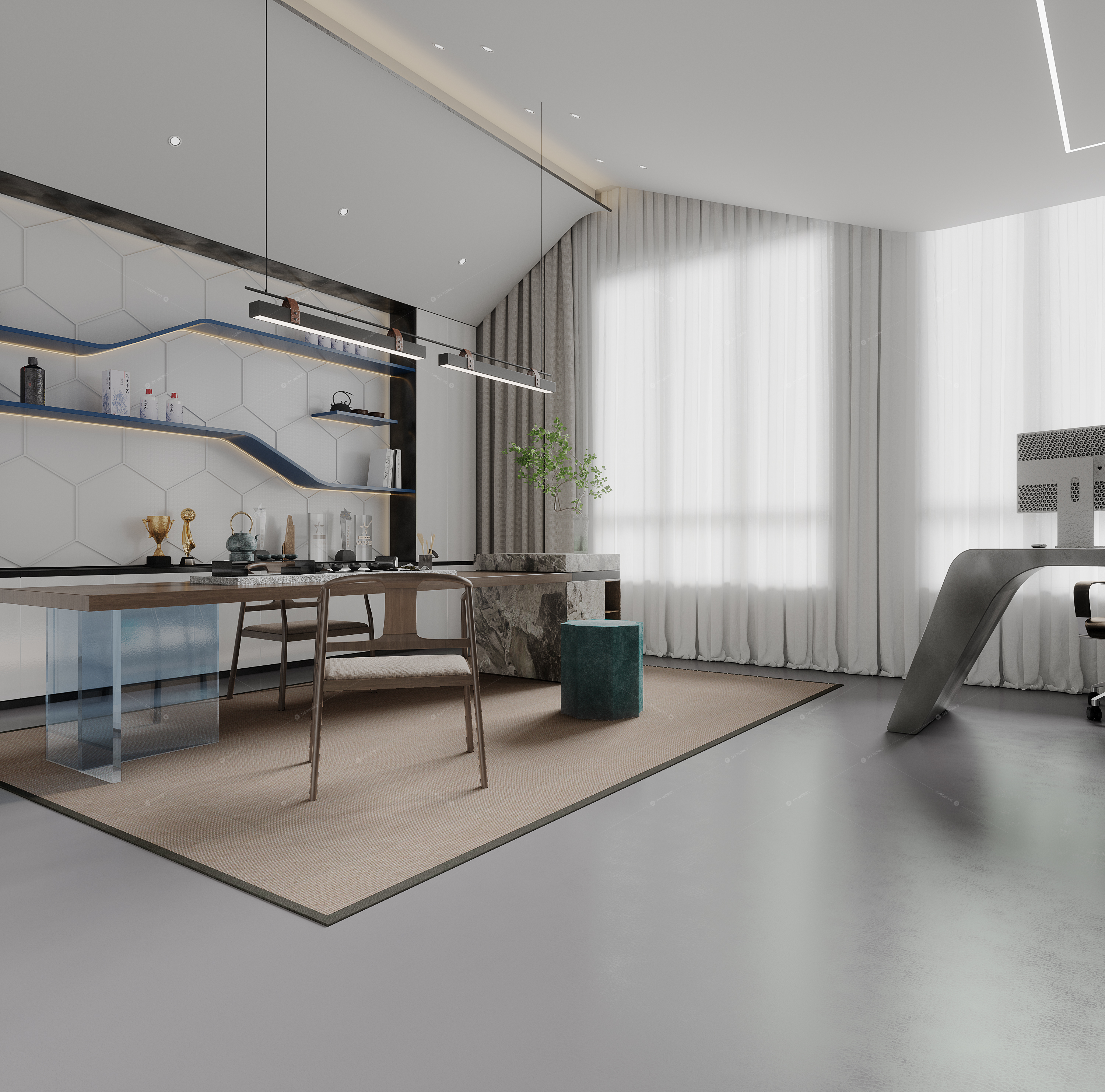 Office Spaces 3D Models 3