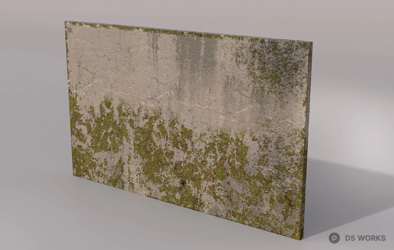 Damaged Wall Texture 3d model - Image 1