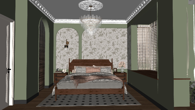Transitional Home Bedroom