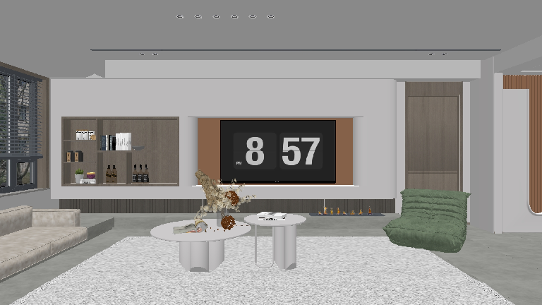 Modern Sofa & Side Table Set