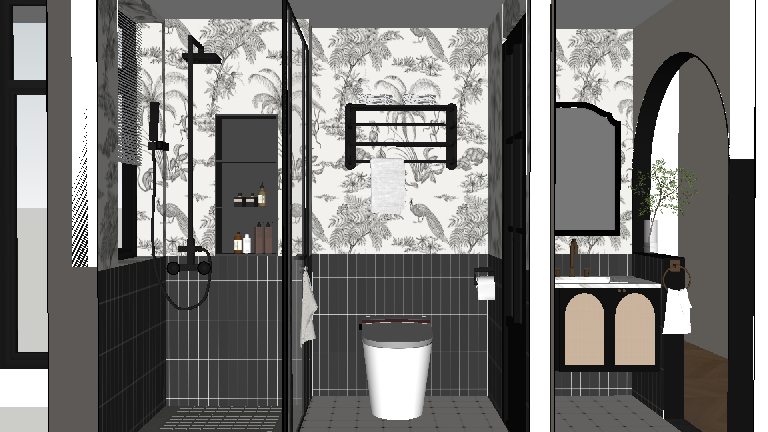 Mid-Century Modern Bathroom
